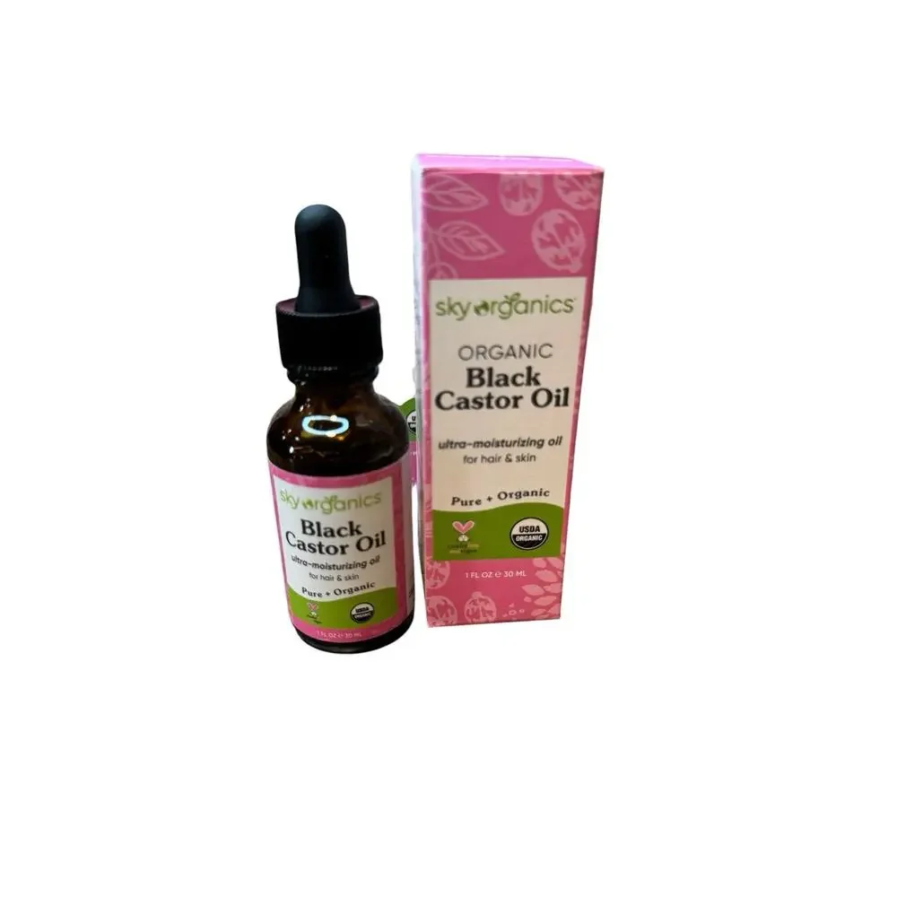 Lot of 11 Sky Organics Organic Black Castor Oil Moisturizing Hair Skin Oil 30ml